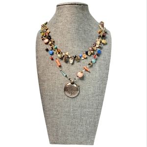 BUNDLE BOHO BEACH TREE OF LIFE NECKLACE SET